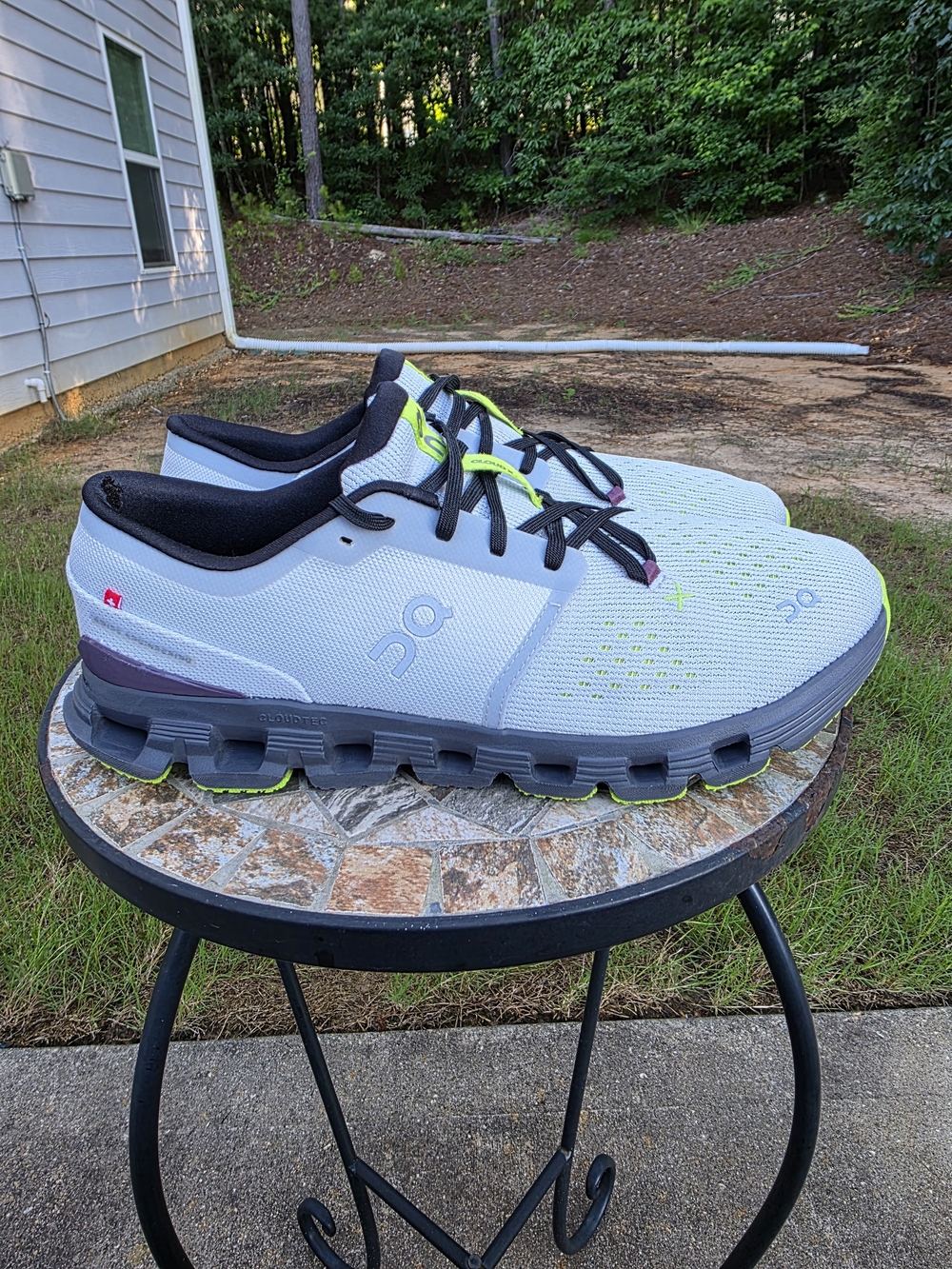 On Cloud X 4 3ME30040818 Glacier/Eclipse Running Shoes Sneakers Men's Size 12